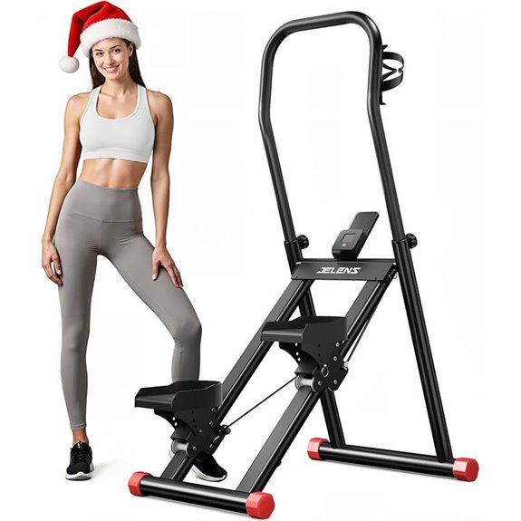 Compact Folding Stair Stepper for Full-Body Workout