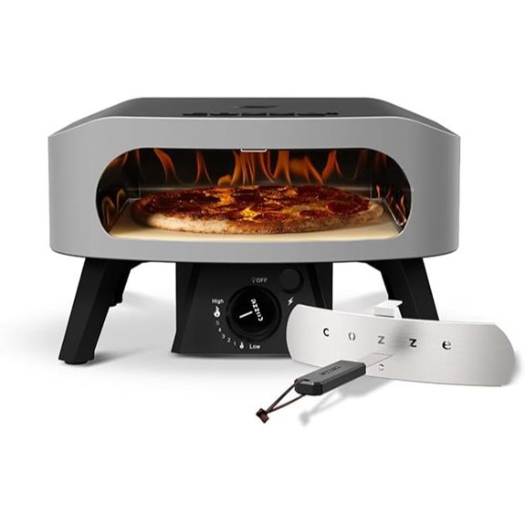 13 Portable Outdoor Gas Pizza Oven with Thermometer