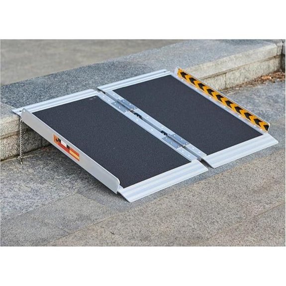 FACHNUO Portable Non-Skid Wheelchair Ramp with Handle