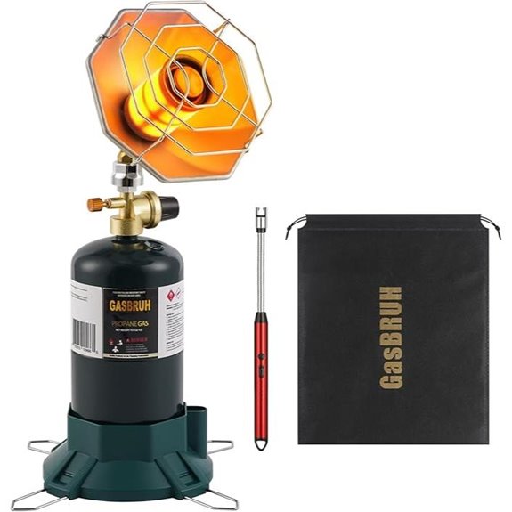 Portable Propane Heater with Windproof Lighter for Outdoors