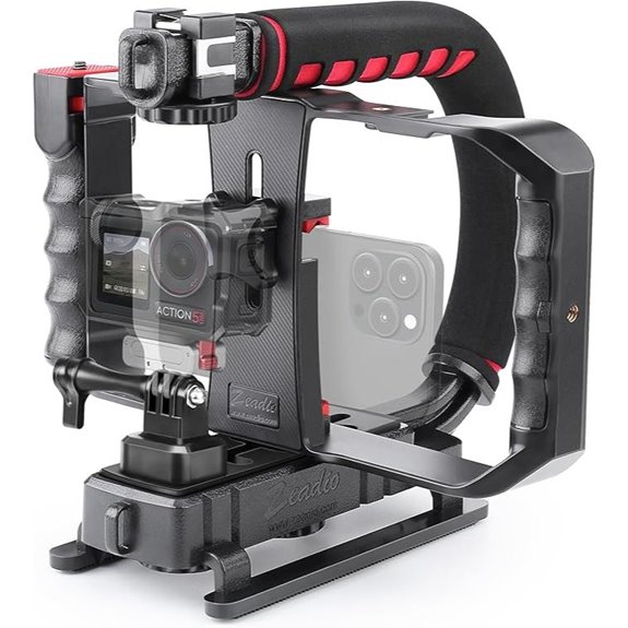 Zeadio Handheld Stabilizer with Smartphone Cage Rig