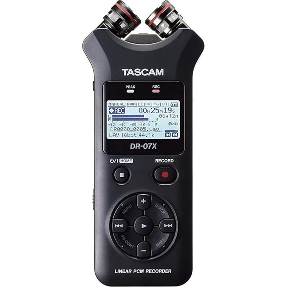 Tascam DR-07X Portable Stereo Audio Recorder
