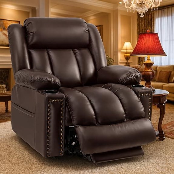 Large Power Lift Recliner Chair with Massage and Heat