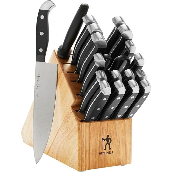 Henckels 20-Piece Razor-Sharp Knife Set with Block