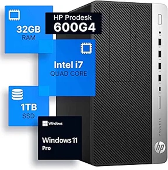 HP ProDesk 600G4 Desktop PC with i7-8700 32GB RAM