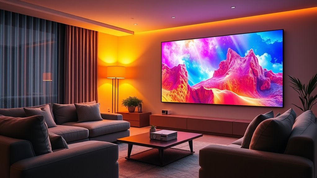 projection size and brightness