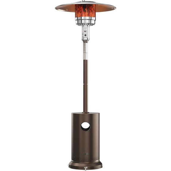 East Oak 55,000 BTU Propane Patio Heater with Table with Table