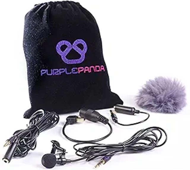 Purple Panda Lavalier Microphone Kit for Creators
