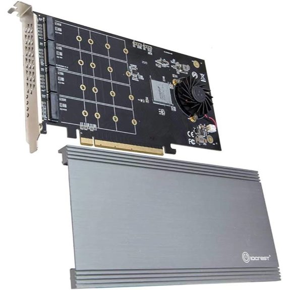 Syba Quad M.2 NVMe PCIe 3.0 x16 Riser Controller