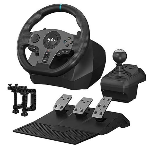 PXN V9 Racing Wheel with Pedals & Shifter