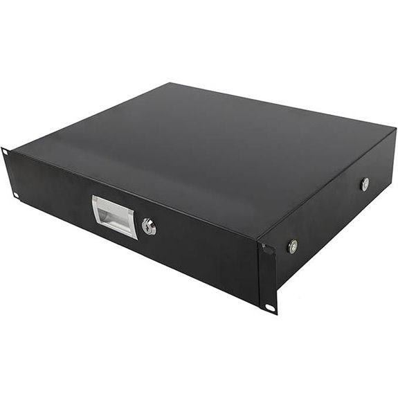Ktaxon 2U Rack Mount Drawer with Lock