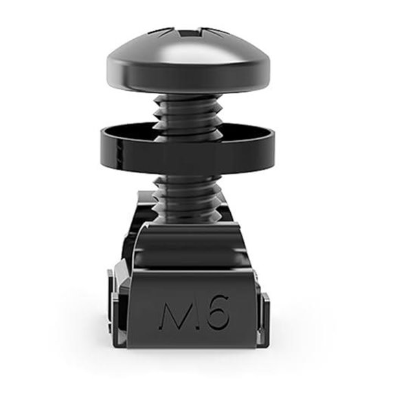 60-Pack M6 Server Rack Screws and Cage Nuts