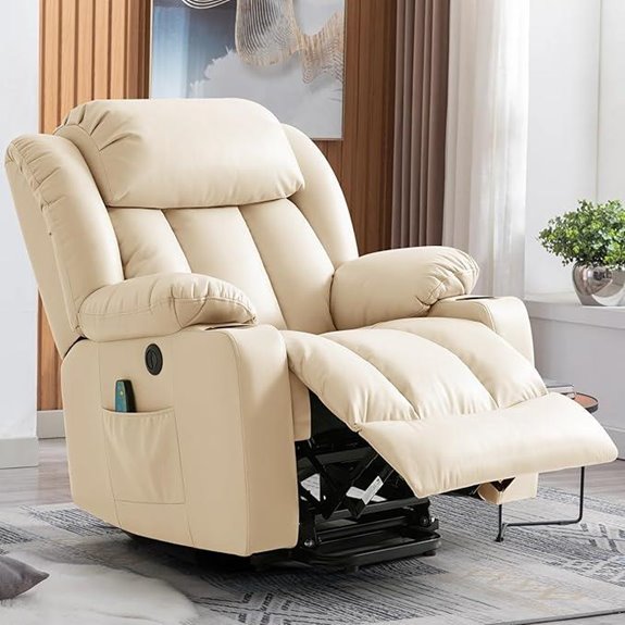 Power Lift Recliner Chair with Massage and Heat