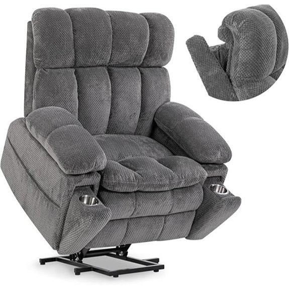 Dual Motor Power Recliner Chair with Massage and Heat