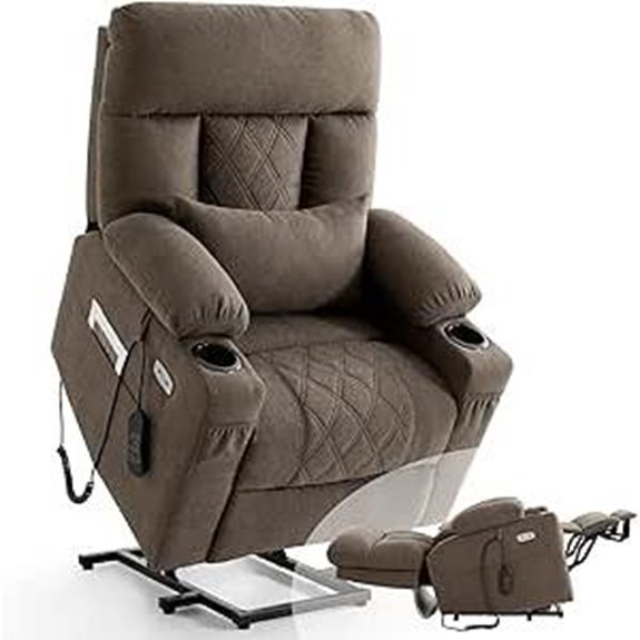 Power Lift Recliner Chair with Massage and Heat