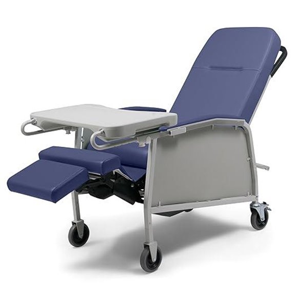 Lumex 3-Position Reclining Geri Chair with Wheels