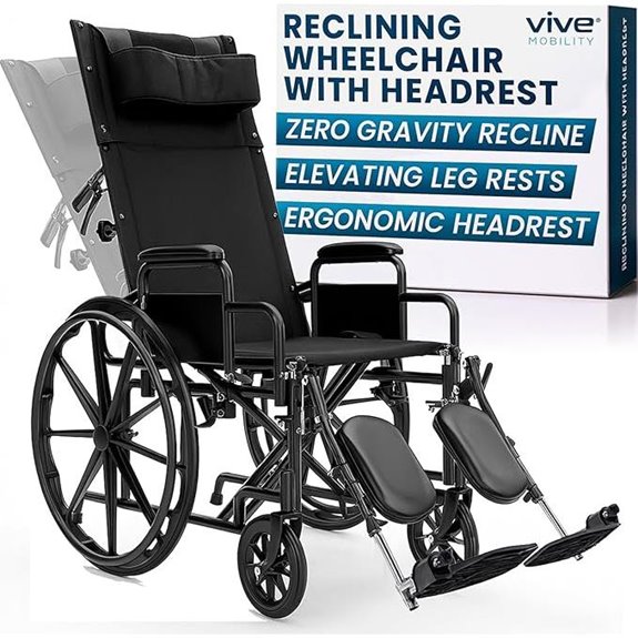 Vive Reclining Wheelchair with Elevating Leg Rests