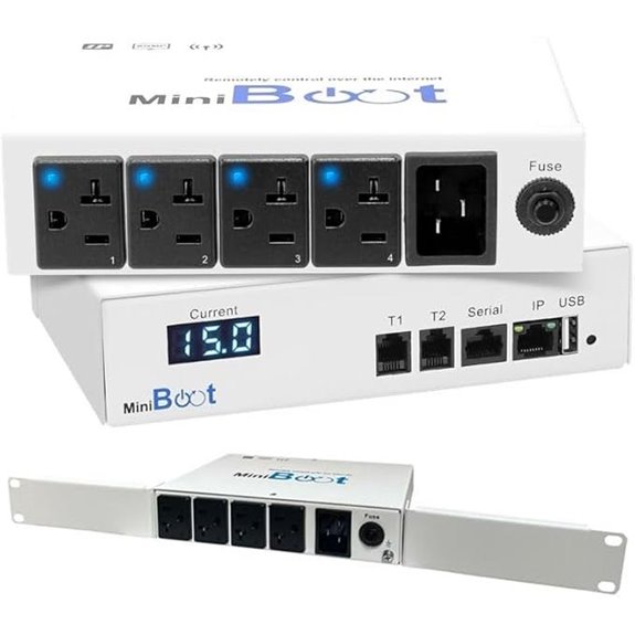 Smart PDU - IP Remote Reboot Power 4 Switched NEMA 5-15R Outlets