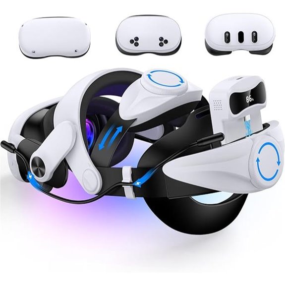 Meta Quest 3 Head Strap with Hot-Swappable Battery