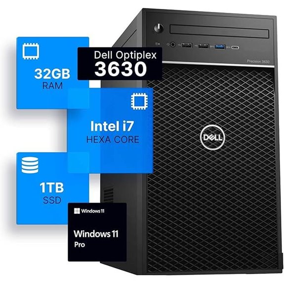 Dell Precision 3630 Tower Desktop PC (Renewed)