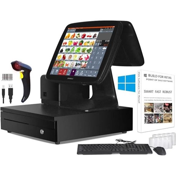 Retail POS System with Printer Cash Drawer Scanner Option