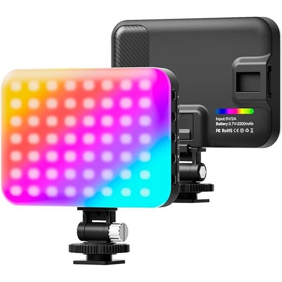 Hagibis RGB Camera Light with 20 Effects
