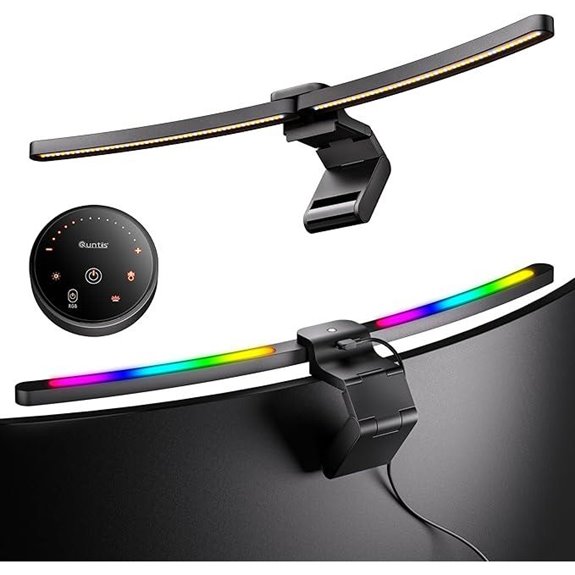 Quntis RGB Curved Monitor Light Bar for 34+ Screens