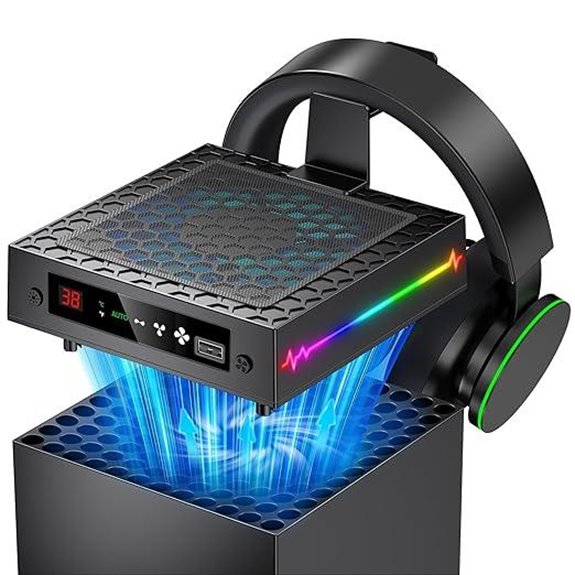 RGB Cooling Fan for Xbox Series X with Light Modes