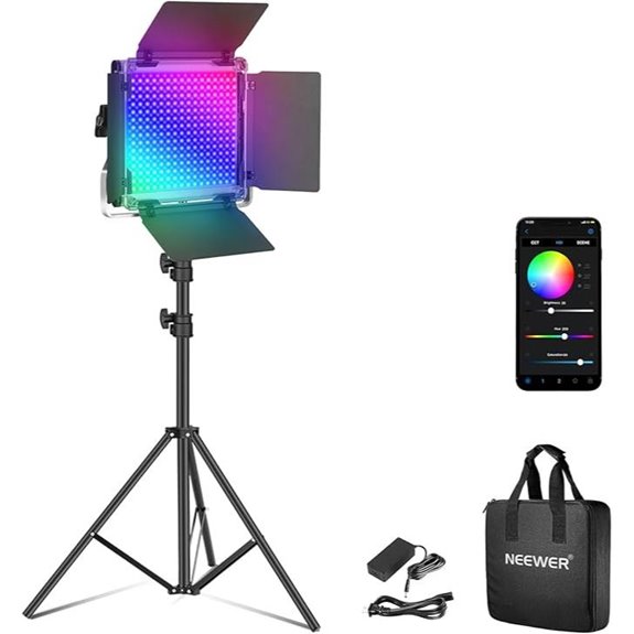 NEEWER RGB LED Video Light Kit with Tripod