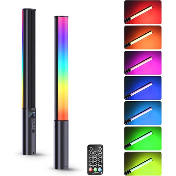 LUXCEO RGB LED Video Light Wand with Remote