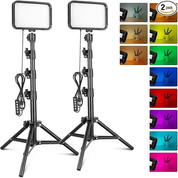 Torjim RGB Video Lighting with Tripod Stand