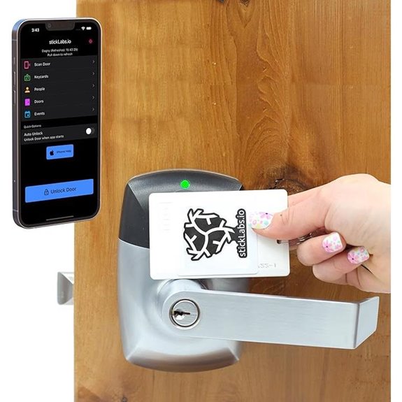 RFID Door Lock with NFC Keycards (Right-Hand)