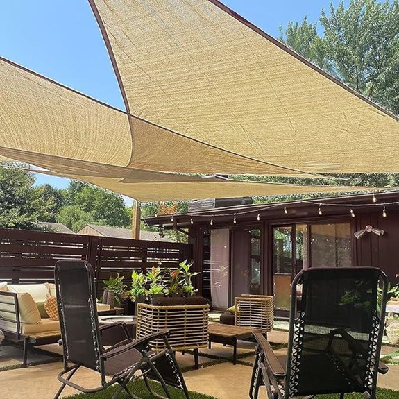 Love Story 12' Triangle Sun Shade Sail Canopy