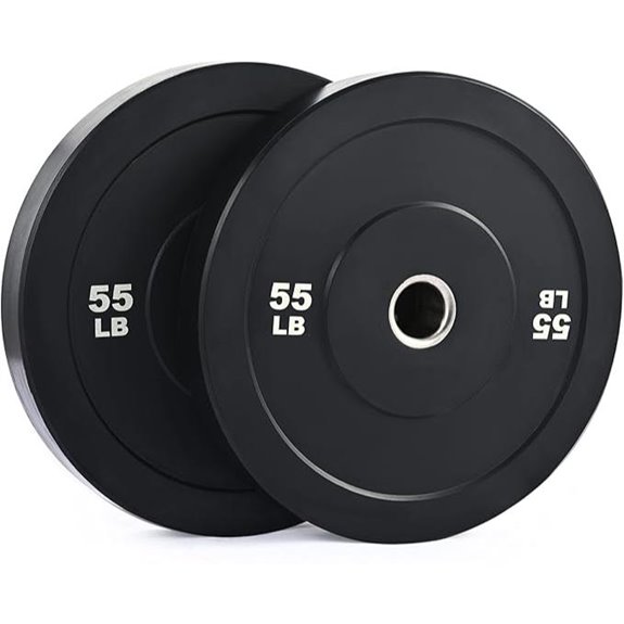 ZELUS 2-Piece Rubber Bumper Weight Plates