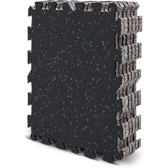 Interlocking Rubber Gym Floor Tiles 6 Pack