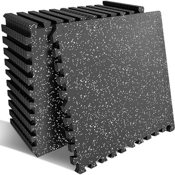 PRAISUN 0.6 Rubber Gym Flooring 12 Pcs