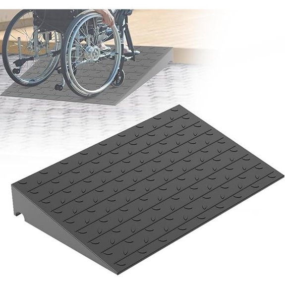 Rise Rubber Threshold Ramp for Wheelchairs and Scooters