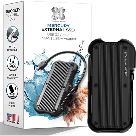 Mercury 4TB External SSD USB-C Rugged & Drop-Proof