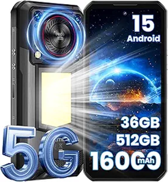 OUKITEL WP56 5G Rugged Smartphone with 16000mAh Battery
