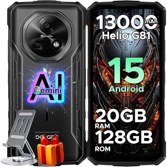 DOOGEE Fire 5 Pro Rugged Smartphone with 13000mAh Battery