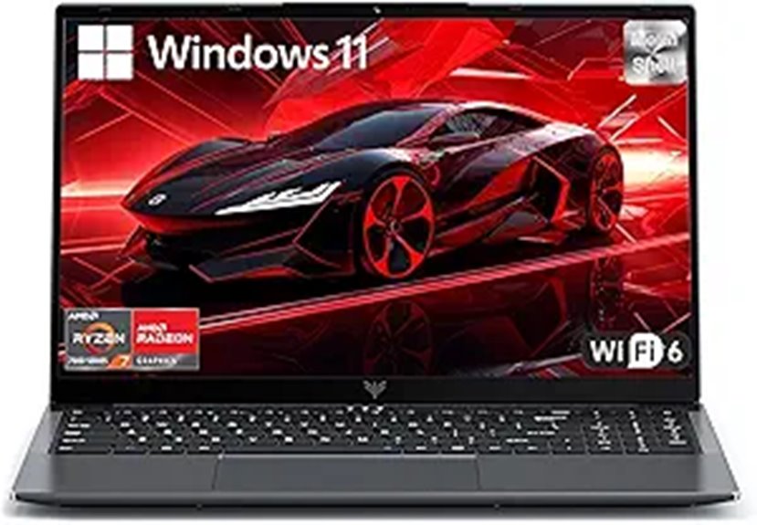 Gaming Laptop with Ryzen 7 16GB RAM 512GB SSD