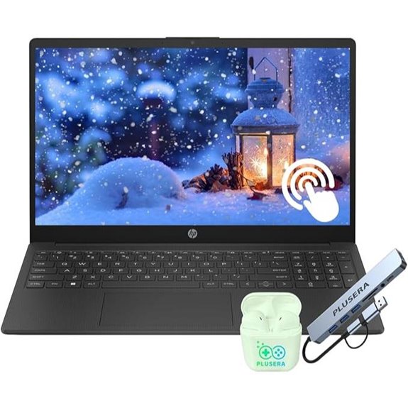 HP 15.6 FHD Touchscreen Laptop with Ryzen 7