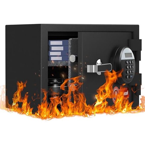 Fireproof Safe with Digital Keypad and Alarm