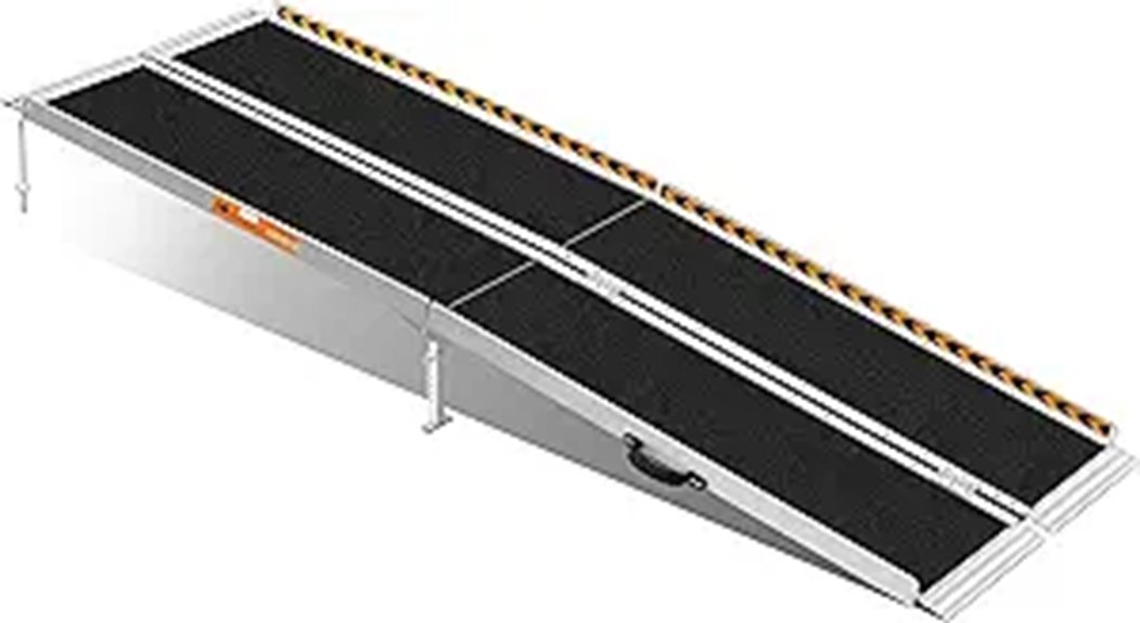 7 Feet Non-Slip Aluminum Wheelchair Ramp