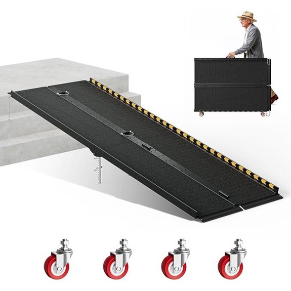 7 FT Heavy-Duty Aluminum Wheelchair Ramp