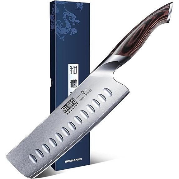HOSHANHO 7-Inch Nakiri Chef Knife with Pakkawood Handle