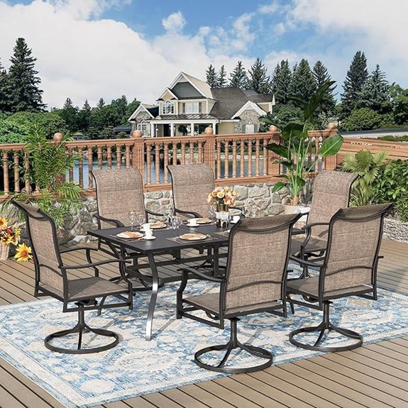 7-Piece Patio Dining Set with Table and Chairs