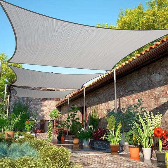 ShadeMart 12' x 20' Grey Sun Shade Sail Canopy