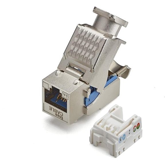trueCABLE Shielded Cat6A Keystone Jack (2 Pack)
