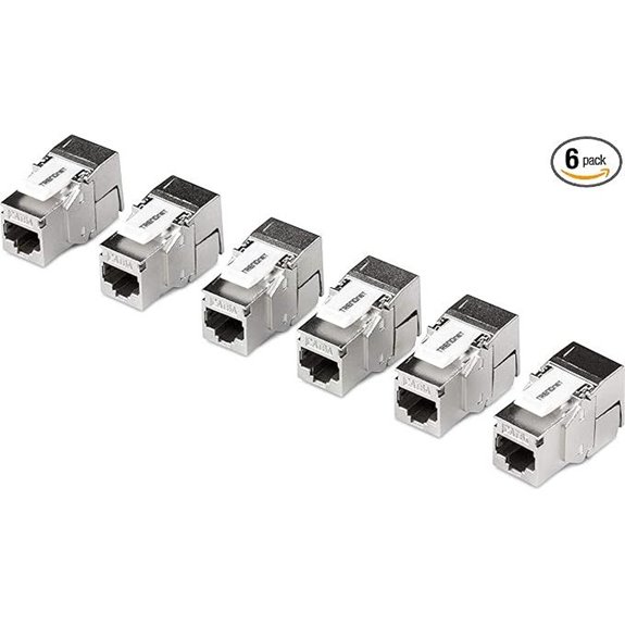 TRENDnet Shielded Cat6A Keystone Jack 6-Pack